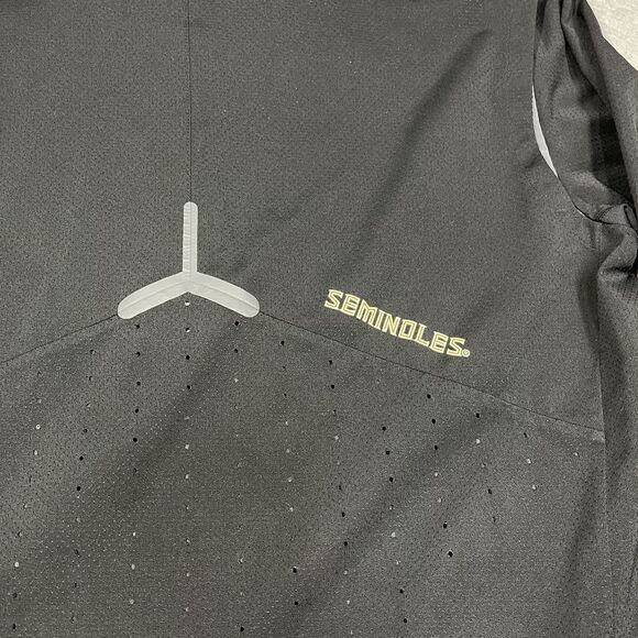 Florida State Seminoles Jacket Mens Black Medium Nike Pullover FSU Football NCAA - Picture 9 of 13